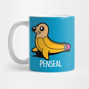 Funny Cute Sea Lion Kawaii Seal Original Cartoon Pun Gift For Kids Mug